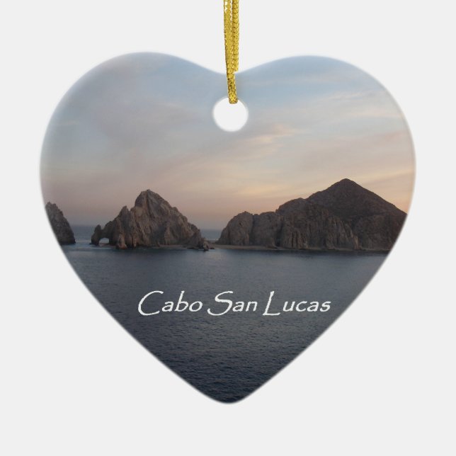 Cœur En Céramique Ornement Cabo San Lucas (Devant)
