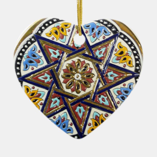 Cœur En Céramique Ornement de Séville (Devant)