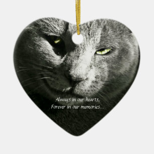 Cœur En Céramique Ornement perdu d'animal familier