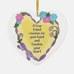 Cœur En Céramique Ornement personnalisé de coeur de souvenir de
