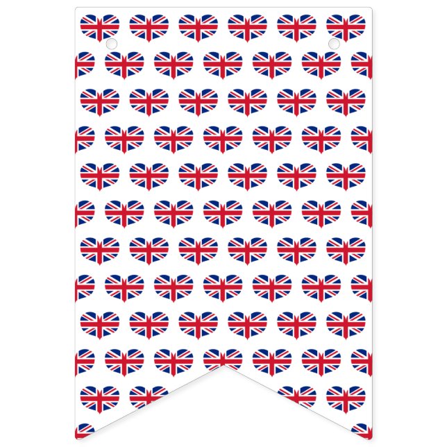 Coeur en forme Royaume-Uni Drapeau / Union Jack (Premier drapeau)