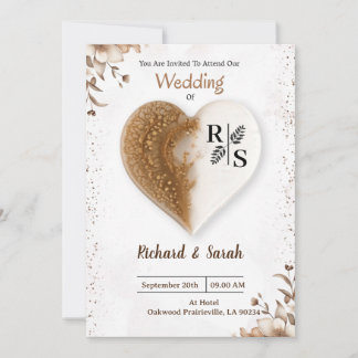 Coeur En Harmonie Invitation