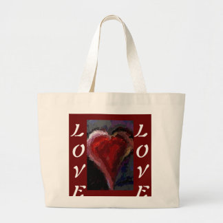 Coeur et amour géniaux - sac fourre-tout
