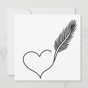 Coeur et plumes vides