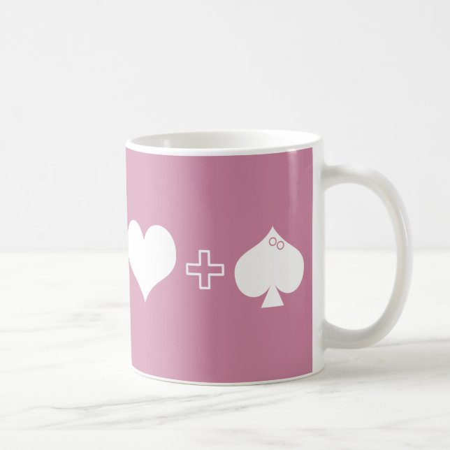 Coeur et tasse unique de puzzle (de poissons) (Droite)