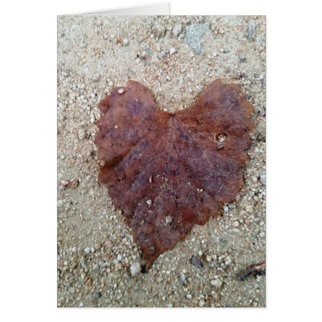Coeur feuille Brown (Devant)