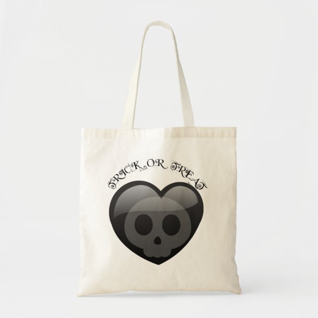 Coeur foncé - Sac d'Halloween pour enfants (Devant)