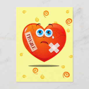 Coeur fragile, carte postale