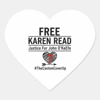 Cœur Free Karen Reard Sticker Justice For John O'Keefe 