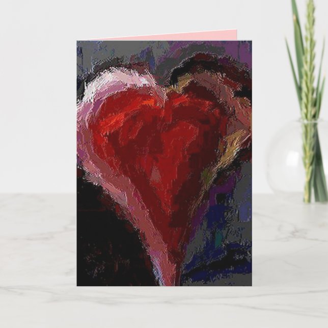 Coeur génial - carte de jour de Valentines (Devant)