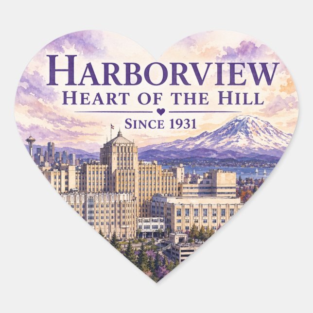 Cœur Heart of the Hill Sticker (design B) (Devant)