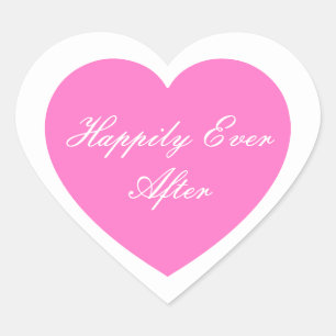 Cœur Heureux Jamais après Sticker