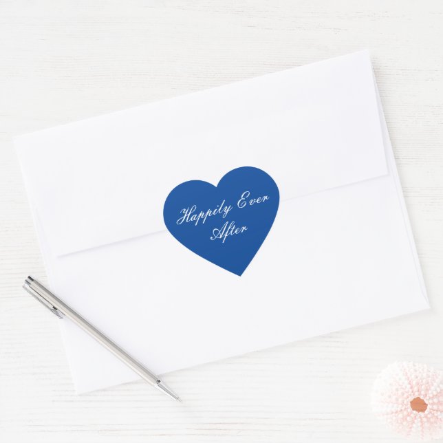 Cœur Heureux Jamais après Sticker (Enveloppe)