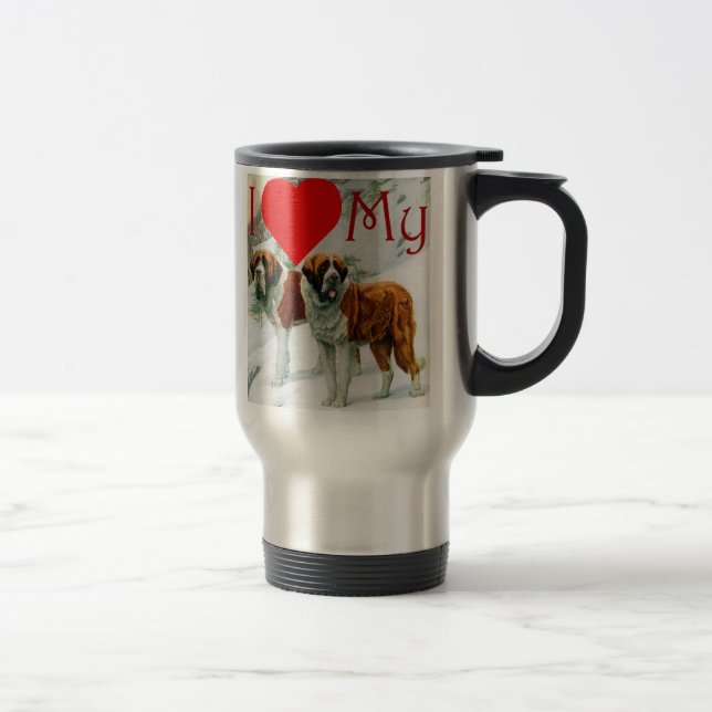 Coeur I ma tasse de St Bernard (Droit)