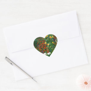 Cœur Jardin agricole avec Sticker Coeur Sunflower
