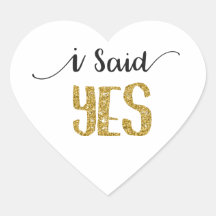 Je dis OUI Sticker Mariage avec lettres Parties sc