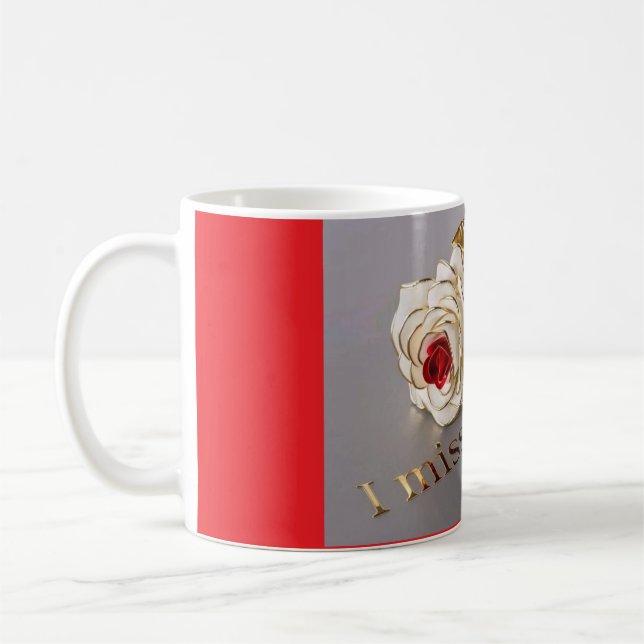 ''Coeur 'Je Vous Manque' Mug ! Parfait pour Lovebi (Gauche)