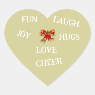 Cœur Joy Sticker de Noël