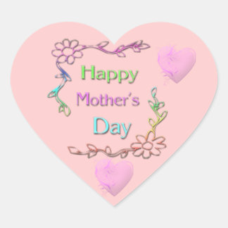 Cœur Joyeux Sticker pour la fête des mères