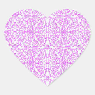 Cœur Lavender Mint Mandala Sticker
