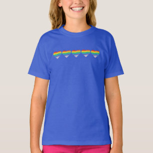 Coeur LGBTQIA Rainbow Flag, T-shirt de la fierté