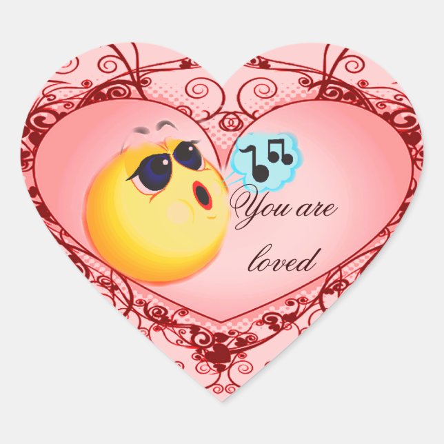 Cœur Love You_ Sticker (Devant)
