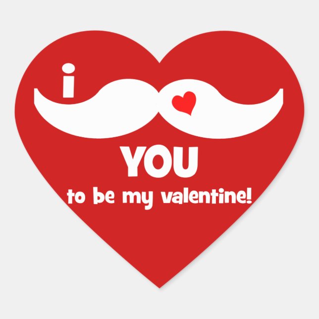 Cœur marrant valentine coeur sticker (Devant)