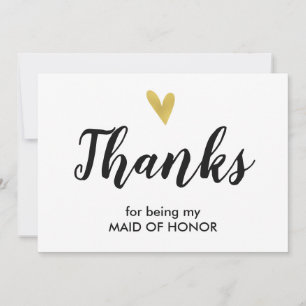 Cœur Merci D'Être Ma Carte D'Honneur