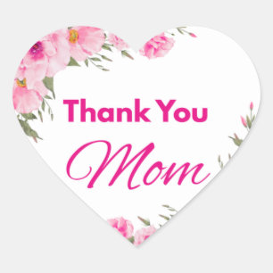 Cœur Merci Maman Sticker Coeur Mère Appréciation