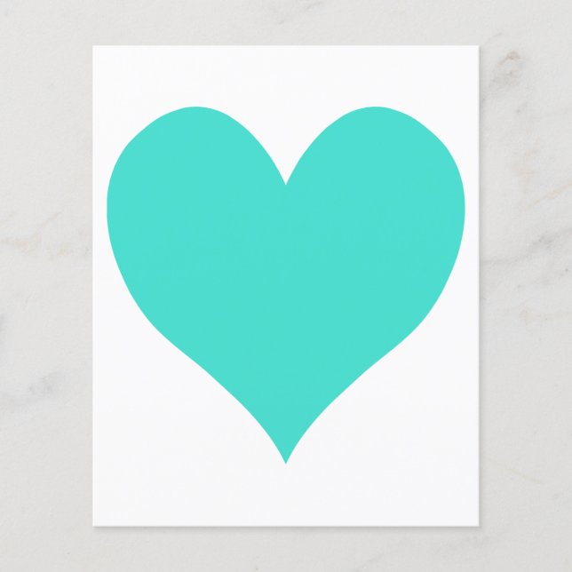 Coeur mignon Turquoise (Devant)