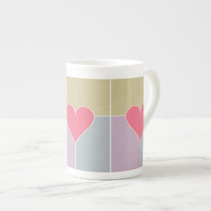 Coeur Motif mugs