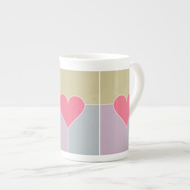Coeur Motif mugs (Devant droit)