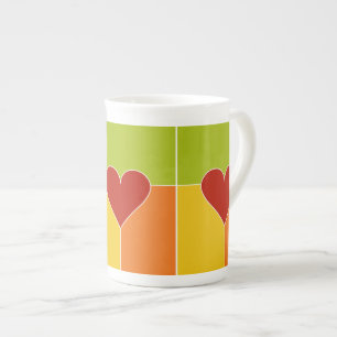 Coeur Motif mugs