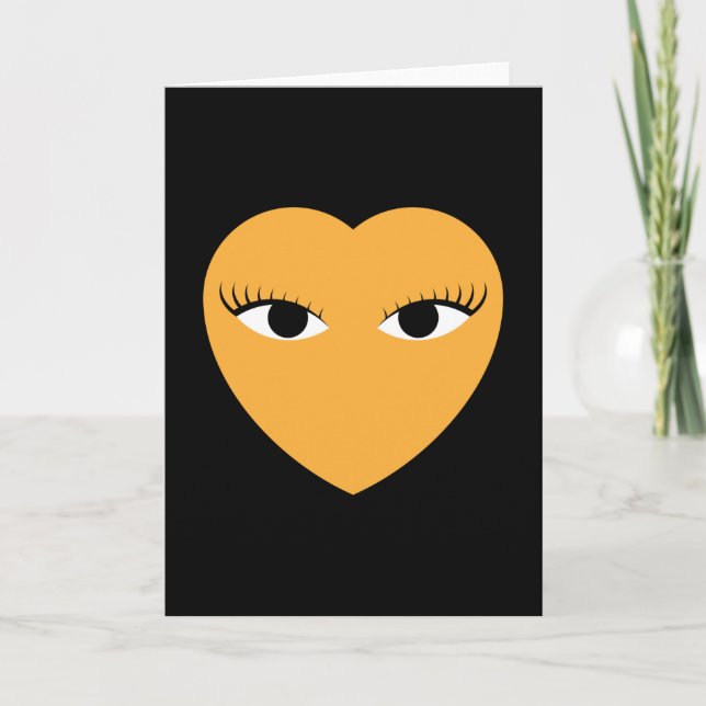 Coeur mou avec une carte d'yeux (Devant)