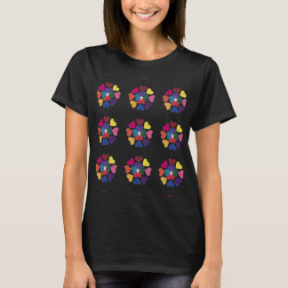 Coeur multicolore avec T-shirt Star Angel