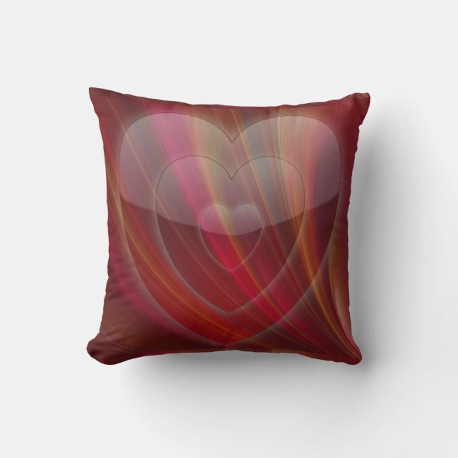 Coeur multicolore Valentine Coussin (Recto)