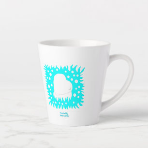 Coeur neige d'hiver Petite Mug latte