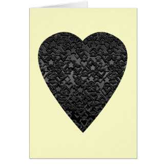 Coeur noir. Conception modelée de coeur