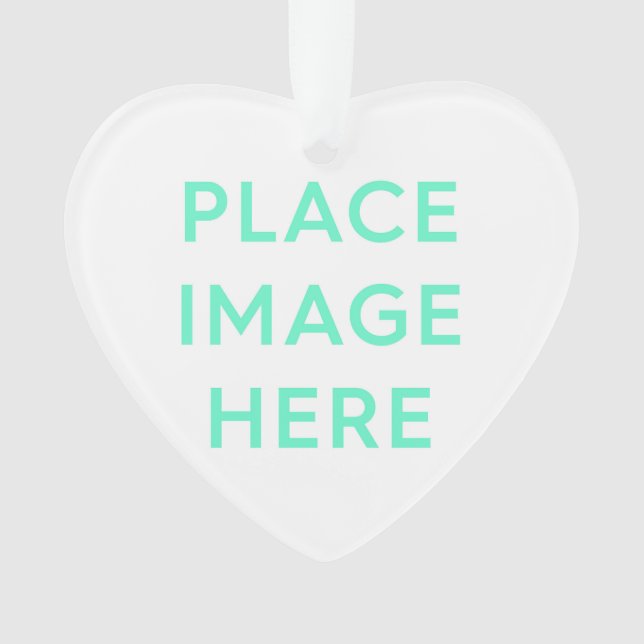 Coeur - Ornement acrylique (devant)