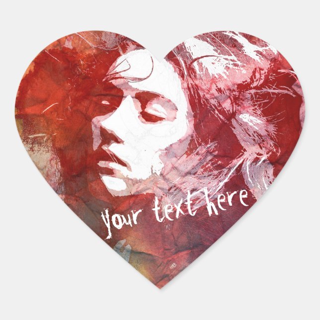 Cœur Oser aimer | Sticker (Devant)