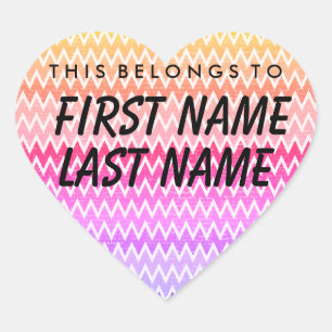 Cœur Personnalisé, Ce Qui Appartient À Coeur Sticker
