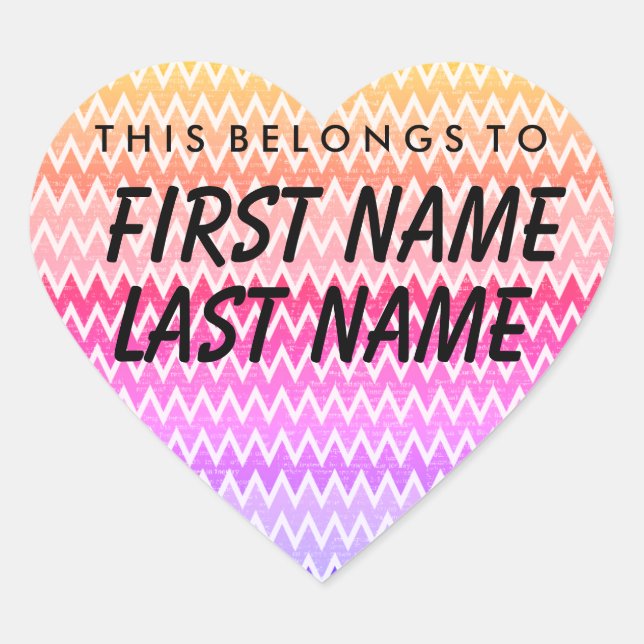 Cœur Personnalisé, Ce Qui Appartient À Coeur Sticker (Devant)