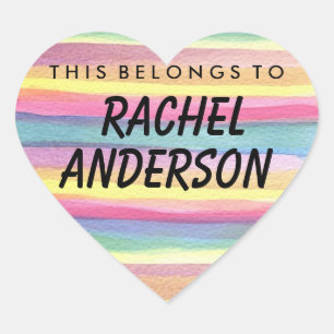 Cœur Personnalisé, Ce Qui Appartient À Coeur Sticker