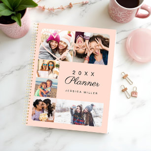 Coeur personnalisé Collage photo multiple Pink min