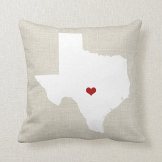 Coeur personnalisé par toile de Faux de coussin