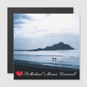 Coeur personnalisé St Michaels Mont Cornwall + Che