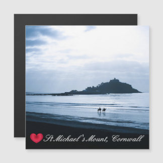 Coeur personnalisé St Michaels Mont Cornwall + Che