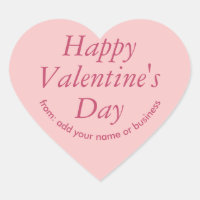 Princesse Beauty Coeur Rose Sticker de Valentine