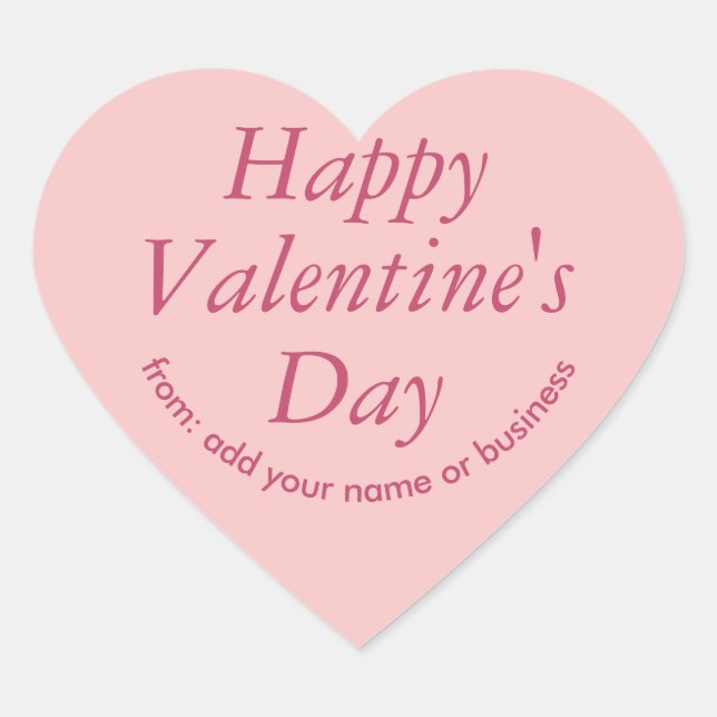 Cœur Princesse Beauty Coeur Rose Sticker de Valentine (Devant)