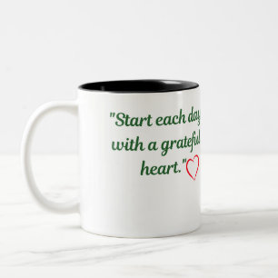 "Coeur reconnaissant - Mug Inspirationnel"